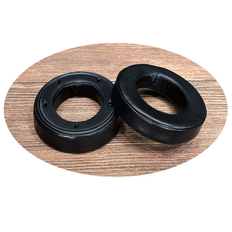 Perforierte Lammfell-Ohrpolster für Focal CLEAR MG ELEGIA UTOPIA S TELLIA Kopfhörer Ersatz-Ohrpolster aus Lammleder Schwarz – Detail 5