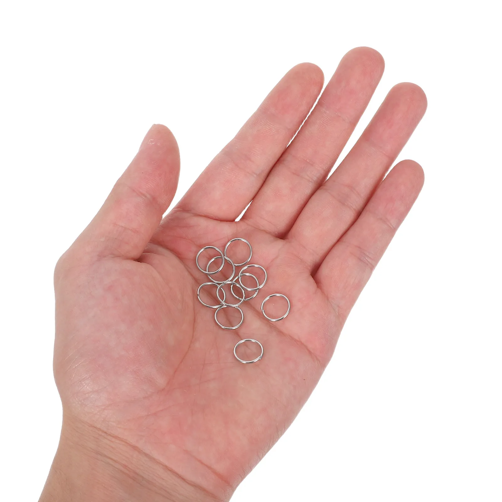 

400 шт. открытых соединительных колец из нержавеющей стали 10 мм, серебристые, для изготовления ювелирных изделий: ожерелий, браслетов, серег, брелоков, для рукоделия