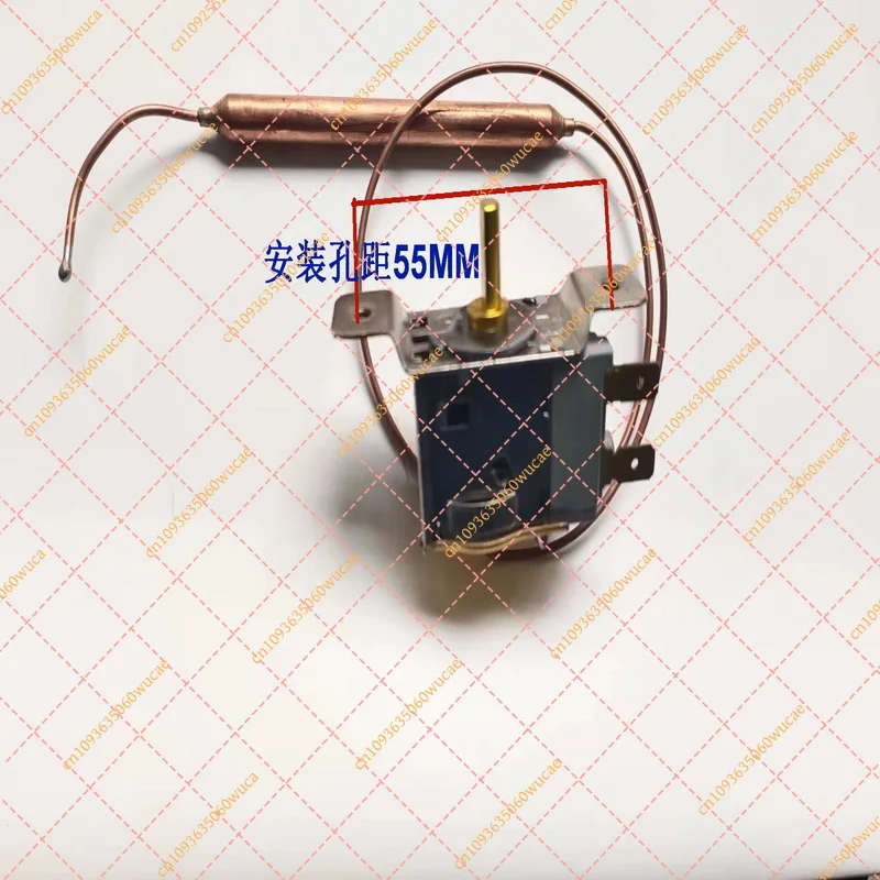 Window-type air conditioner with three-prong plug, mechanical thermostat for heating and cooling, 55 mm