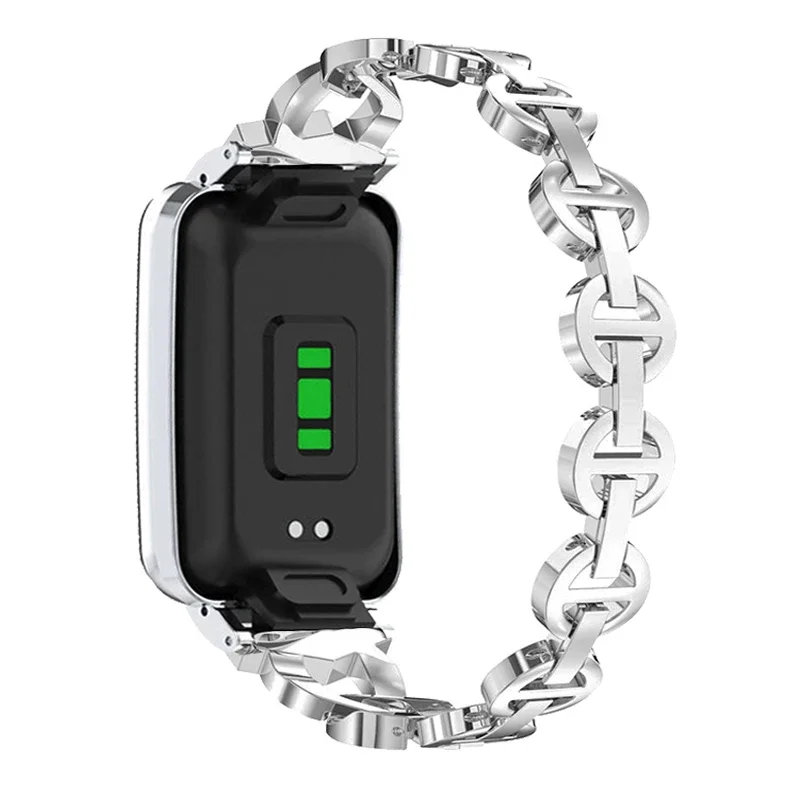 Pulsera con enlace de diamante para Xiaomi Mi Band 7 Pro, funda protectora para Mi Band 7 Pro