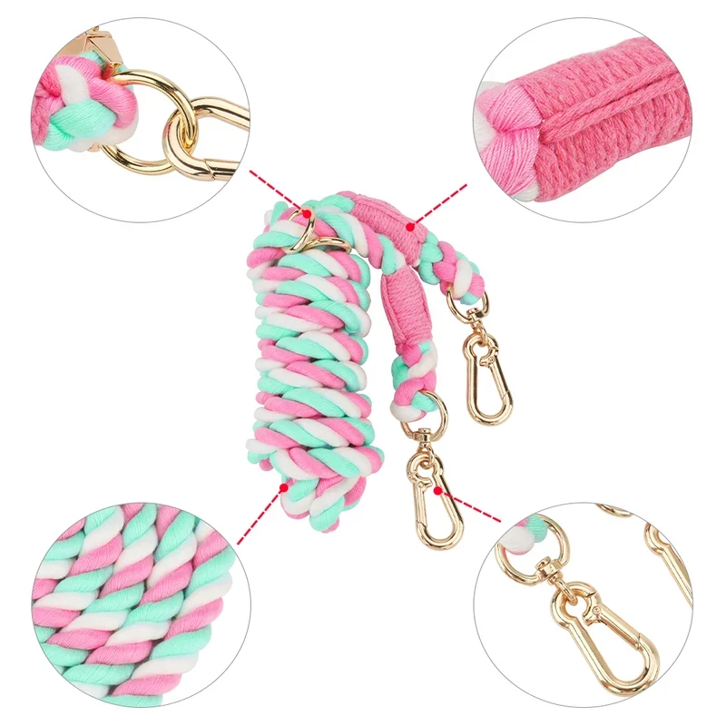 Cuperay Multifunctional Cotton Rope Pet Leash for Small Medium Large Dogs Outdoor Training Walking Lead