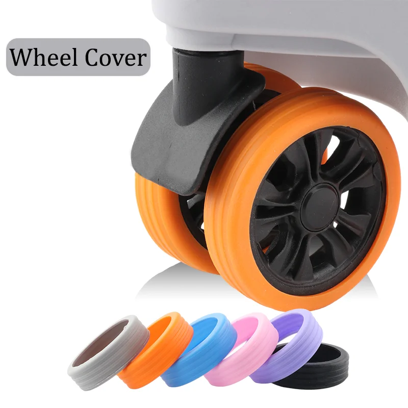 Suitable For Luggage Wheels Rubber Sleeve Wheel Cover Protective Cover Luggage Accessories Anti-slip silent Wear-resistant