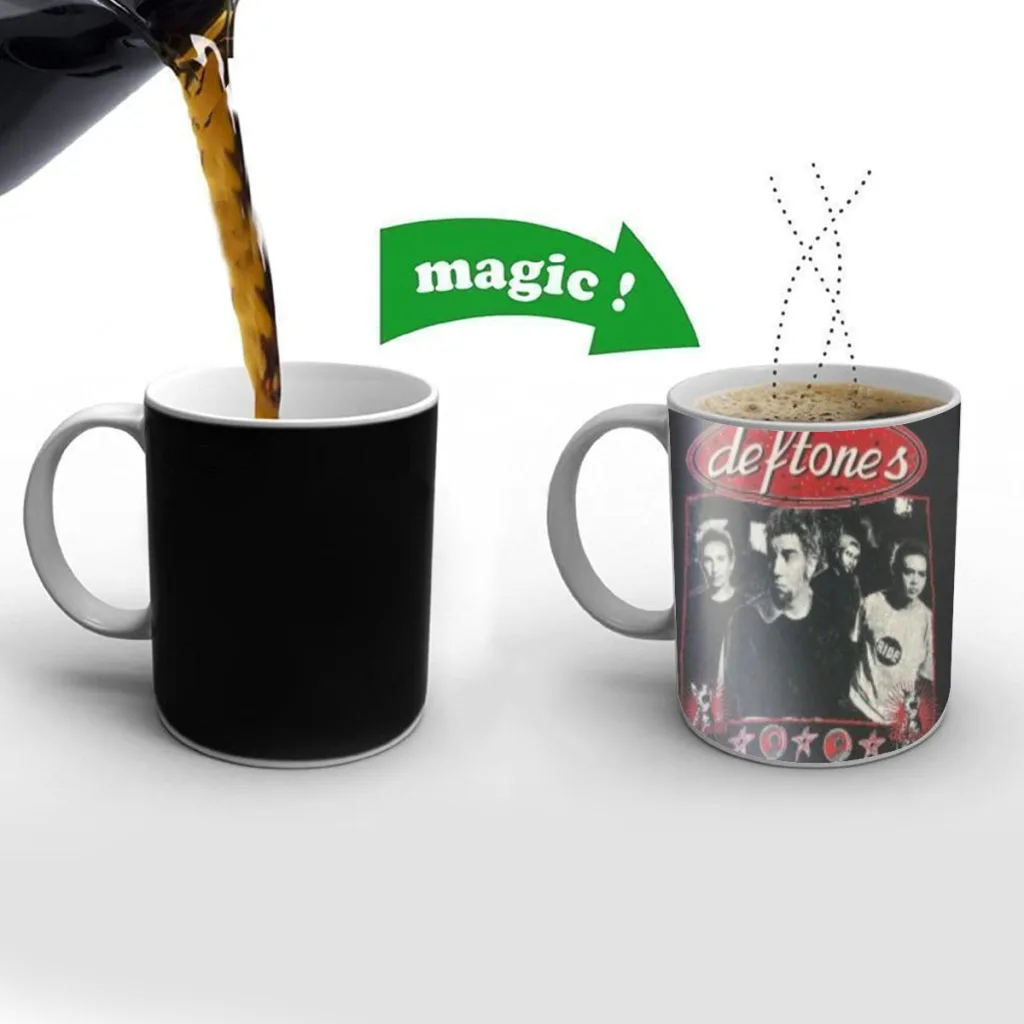 

lassic Hip Hop Singer Star Deftones Music One Piece Coffee Mugs And Mug Creative Color Change Tea Cup Ceramic Milk Cups Gifts