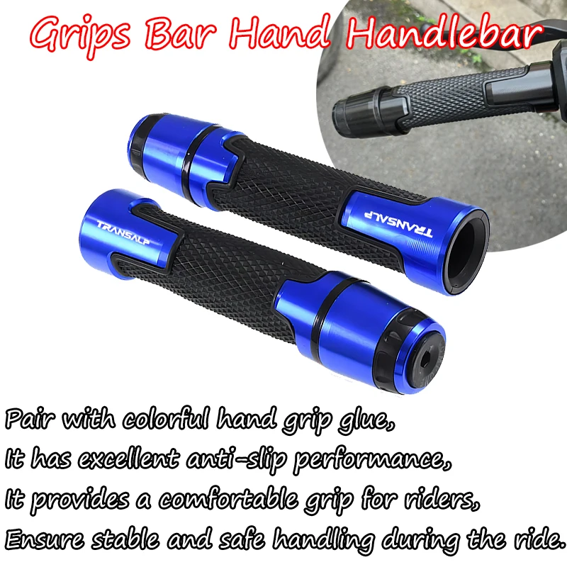 Fit For XLV 600 650 700 TRANSALP XL600V XL650V XL700V 22mm Motorcycle Accessories Hand bar HandleBar Grips Handle Grip Ends