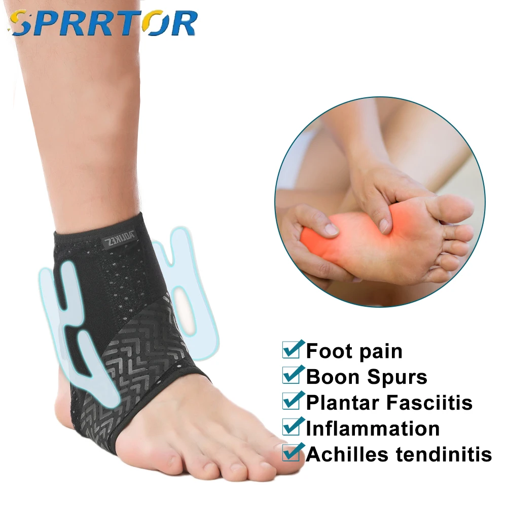 

1Pcs Foot Sleeve with Compression Wrap,Ankle Brace For Arch,Ankle Support,Running,For Sprained Foot,Tendonitis,Plantar Fasciitis