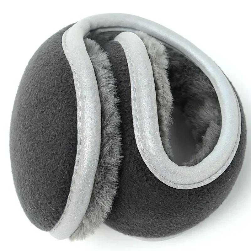 Ear Warmers for Men & Women Unisex Foldable Reflective Winter Warm Earmuffs with Reflective Tape