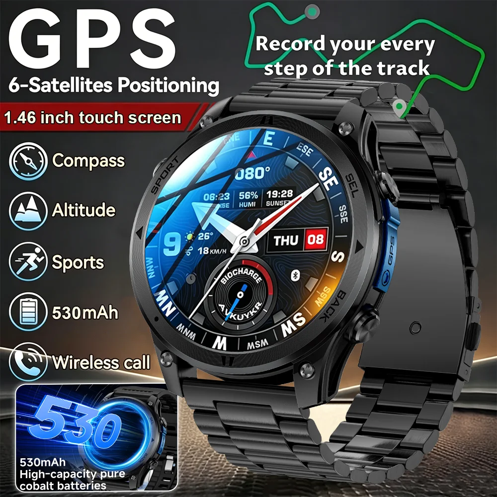 2026 New Outdoor Military Smart Watch Men 1.46