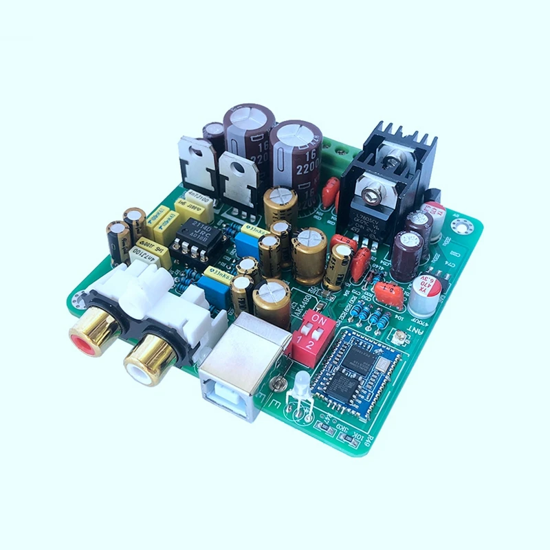 مجموعة لوحة الاستقبال Nvarcher AK4493 فك QCC5125 ضياع بلوتوث LDAC APTX HD استقبال RCA الإخراج مع هوائي