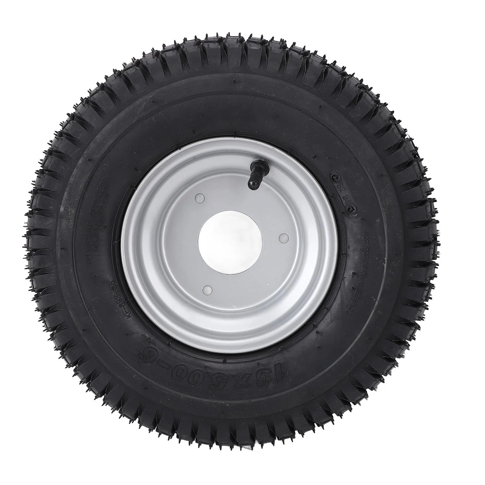 13x5.00-6 Wheel Tire w/ Rim Vacuum Tubeless Enhanced Traction Antislip All Terrain Tire for ATV Quad Go Kart Golf Cart Mini Bike