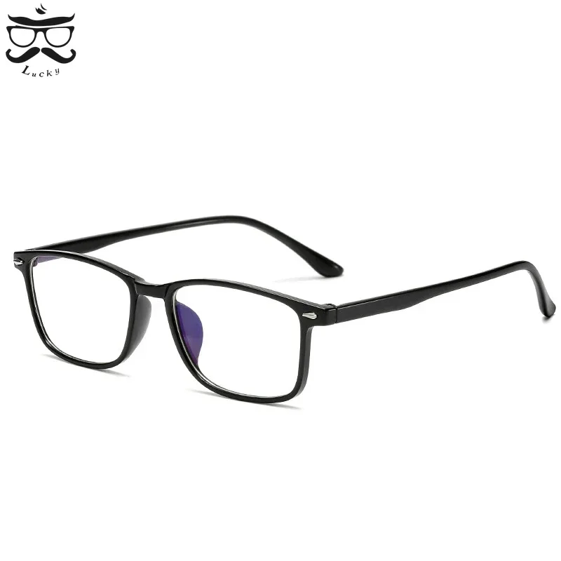 New Finished Myopia Glasses Ultralight Blue Film Myopia Lens Men and Women TR90 Non Deformable Frame Fashion Myopia Glasses