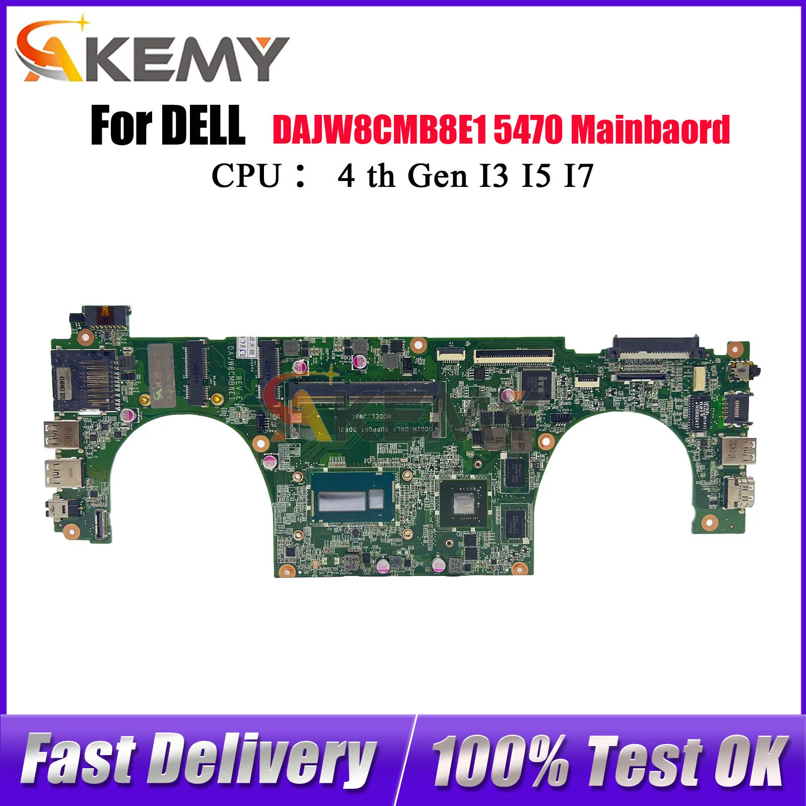 

Для DELL Vostro 5470 V5470 с I5-4200U I7-4500U материнская плата процессора CN-02TK7V DAJW8CMB8E1 GT740M DDR3L 100% полностью протестирована