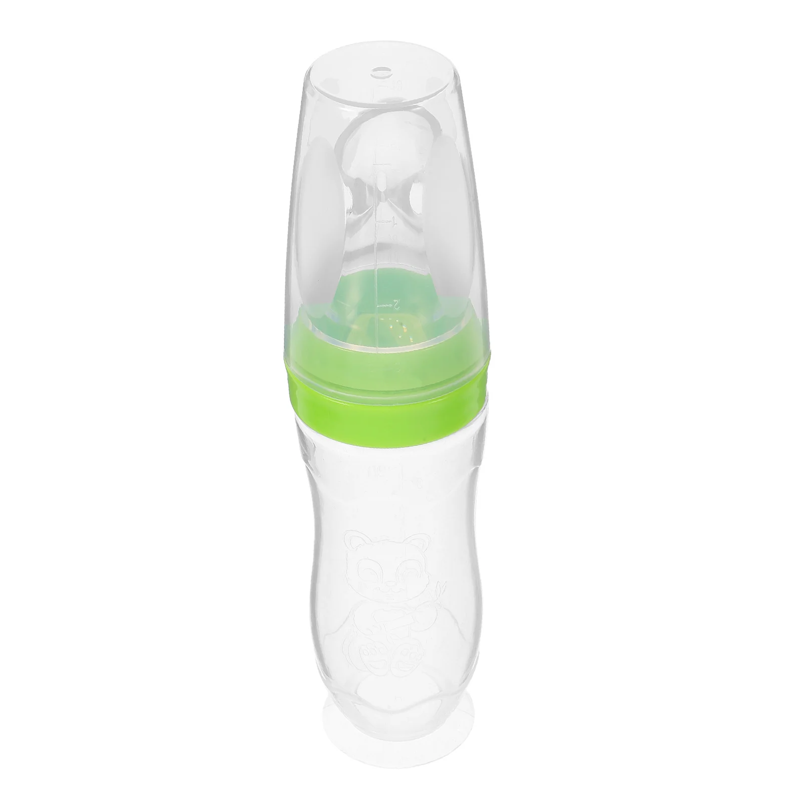 

120Ml Baby Rice Paste Bottle Silicone Feeder Squeezing Design For Infant Food Feeding Green Feeding Bottle Baby Food