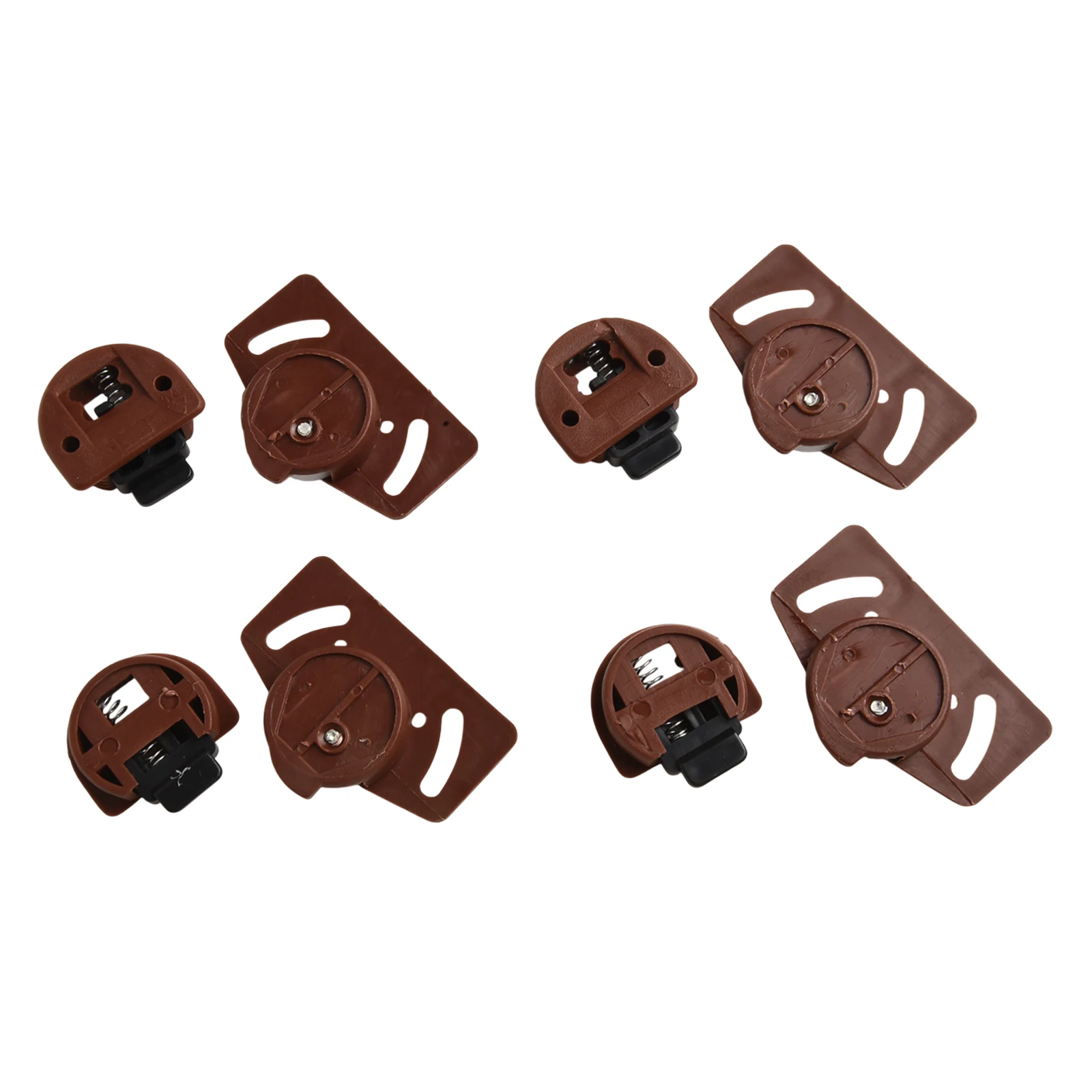 

4/8 Pair Cabinet Sliding Door Gear Wheel And Sliding Door Guide Furniture Wardrobe Roller Brown (white Wheel) PA Plastic,Nylon