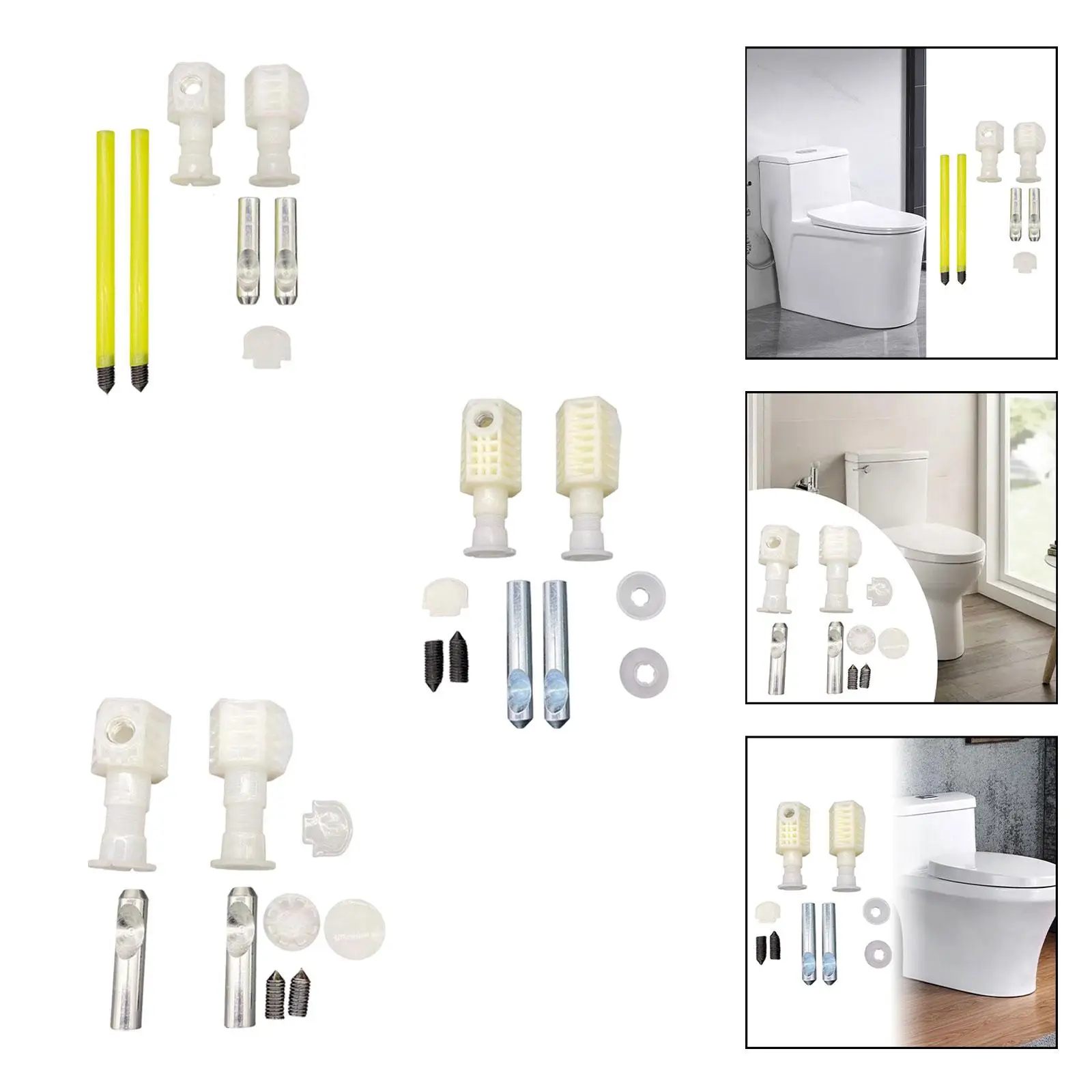 Toiletbrilbout 400 kg draagvermogen Hardware-reparatieonderdelen voor wandhangend toilet Zware installatieschroef voor badkamerarmatuur