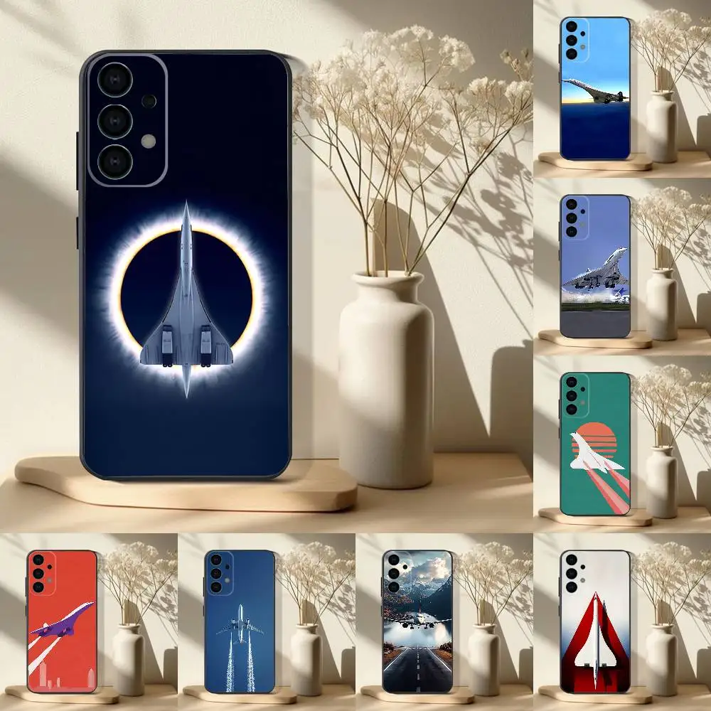 

Concorde Air France Phone Case For Samsung S 25,24,23,22,30,21,10,9,Ultra,Plus,Lite,FE,4,5G Black Soft Case