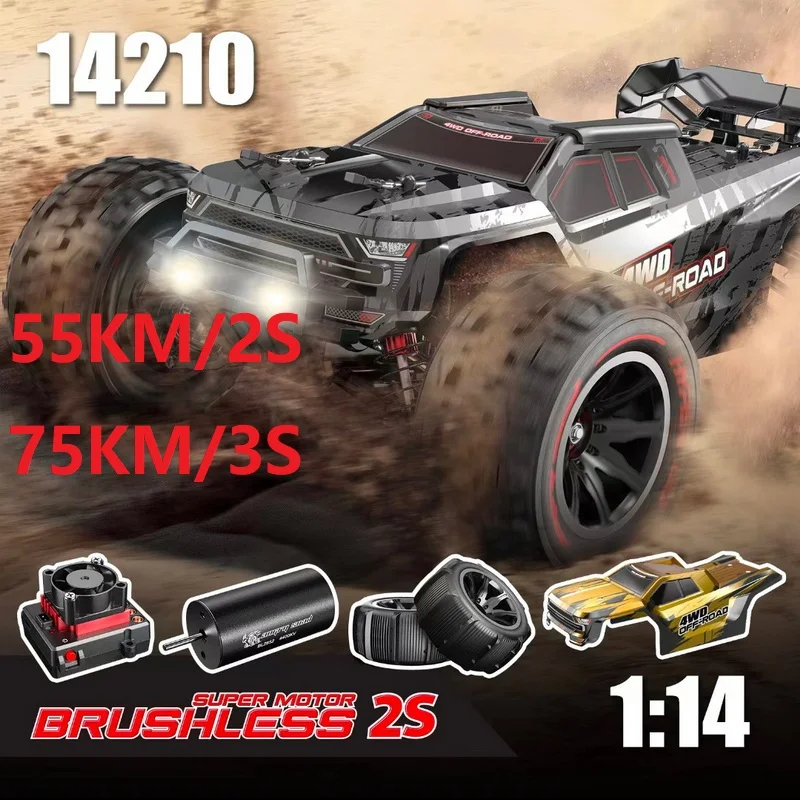 MJX Hyper Go 14210 1/14 scale 4WD Brushless High-Speed R/C off road trucks Remote Controlled Hobby cars Vehicles 75km/h