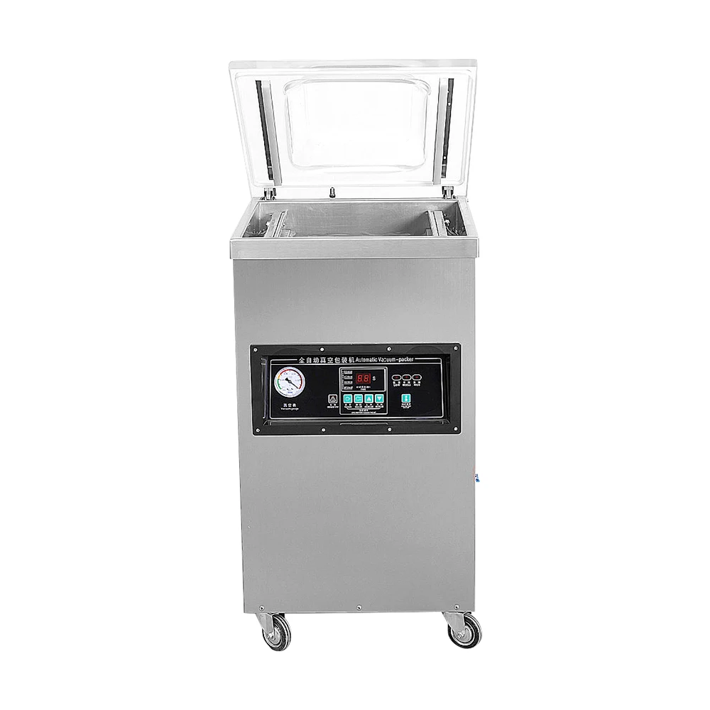 

Table Top Electrical Control Vacuum Sealing Machine 750W Sealing Power Modified Atmosphere Rice Vacuum Packaging Machine