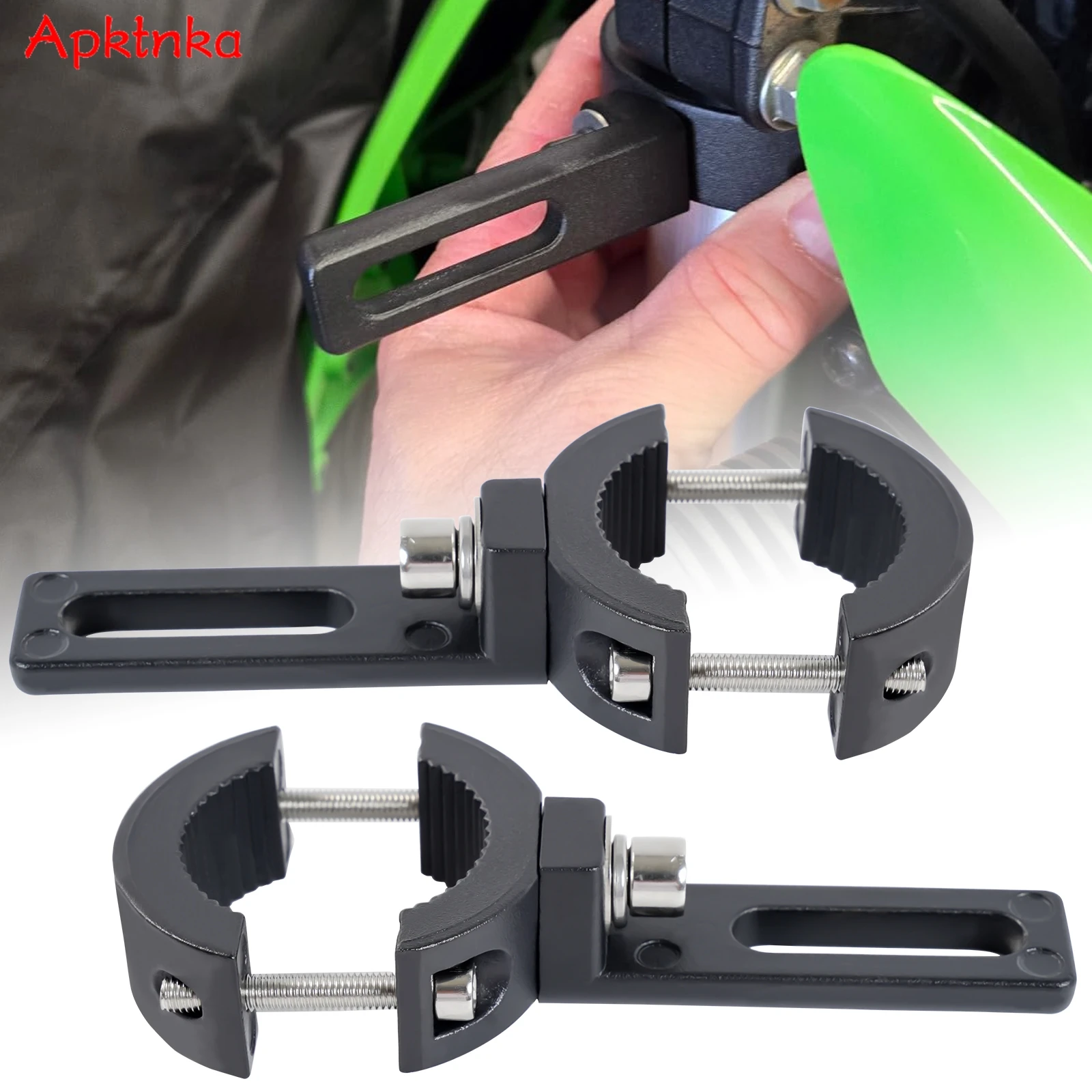 Auxiliary Led Motorcycle Lights Bracket Moto Spotlights Holder Motorcycle Headlight Support Front Fork Bracket Clamp Fixation