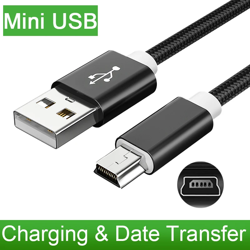 Mini USB Charging Cable Mini USB to USB Fast Data Charger Cable For Car DVR GPS Digital Camera HDD MP3 MP4 Player Mini USB Cable