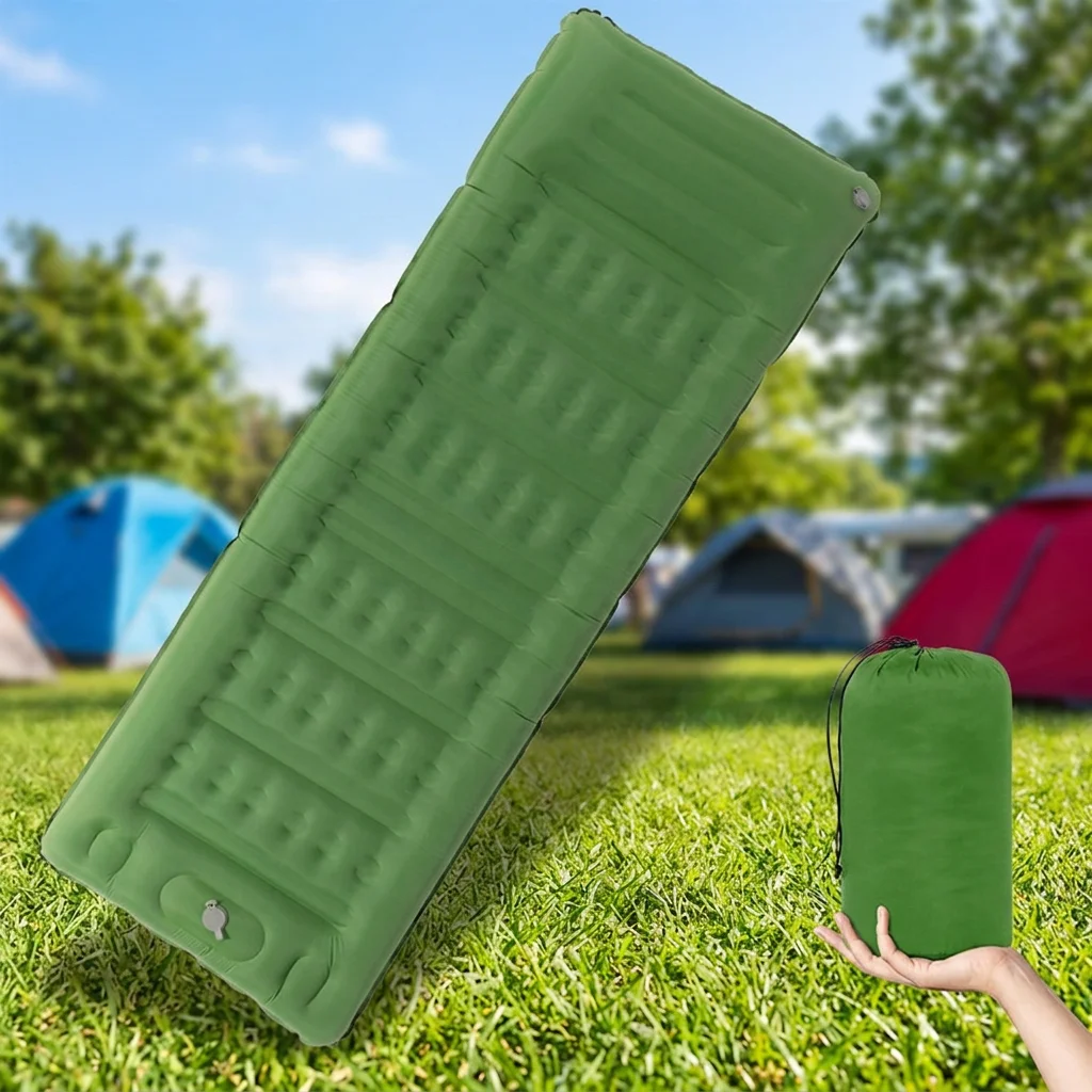 Hot Selling Foot Press Inflatable Sleeping Pad Portable Single Outdoor Inflatable Camping Mat Outddor Camping Air Cushion