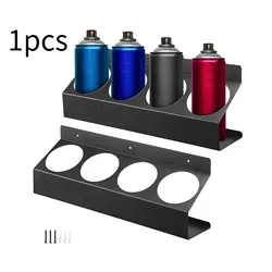 Spray Can Holder Can Rack Easy to Install Wall Mount Iron Spray Can Organizer Paint Bottle Storage Rack for Home