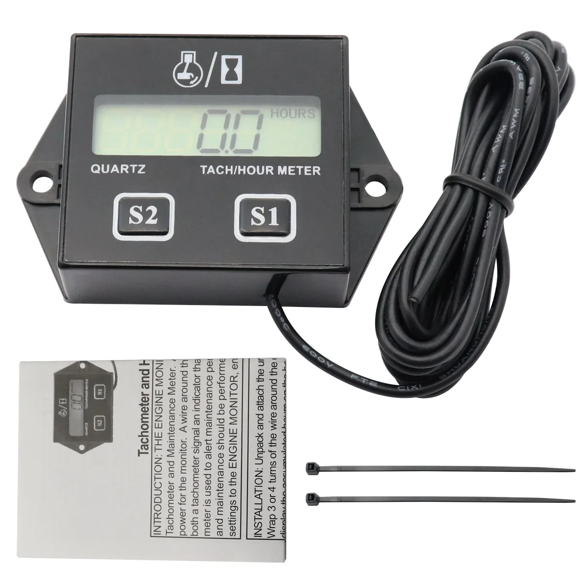 Motorcycle Instrument Wholesale Speed Timer/LCD Motorcycle Speed Timer/Engine Speed