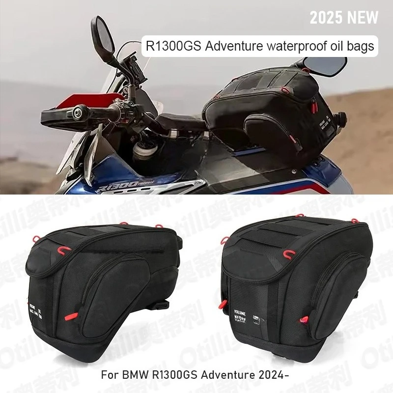 

For BMW GS1300 R 1300 GS ADV R1300GS Adventure 2024 2025 Fuel Tank Bag Luggage Storage Bag Black Kit Motorcycle Accessories