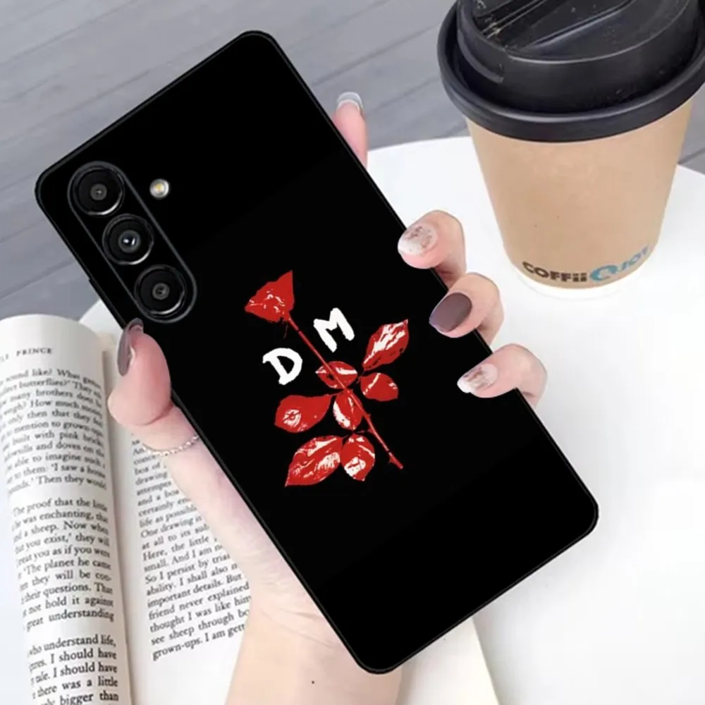 D-Depeche Mode  Phone Case For Samsung S24,23,22,30,21,10,9,Ultra,Plus,Lite,FE,Soft Silicone Black Cover