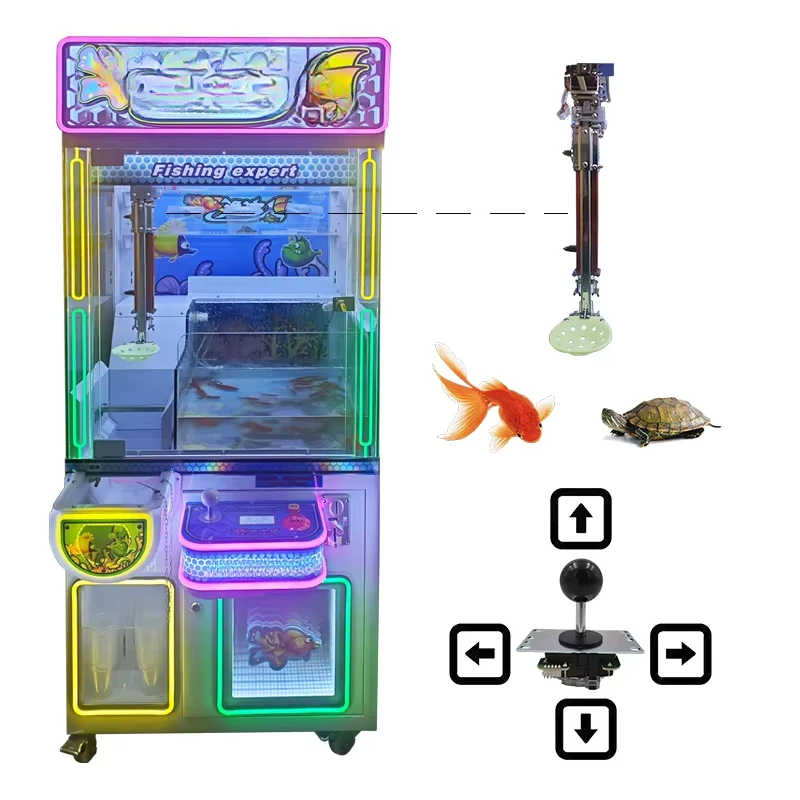 

Catch Real Fish Large Custom Commercial Crane Claw Machine