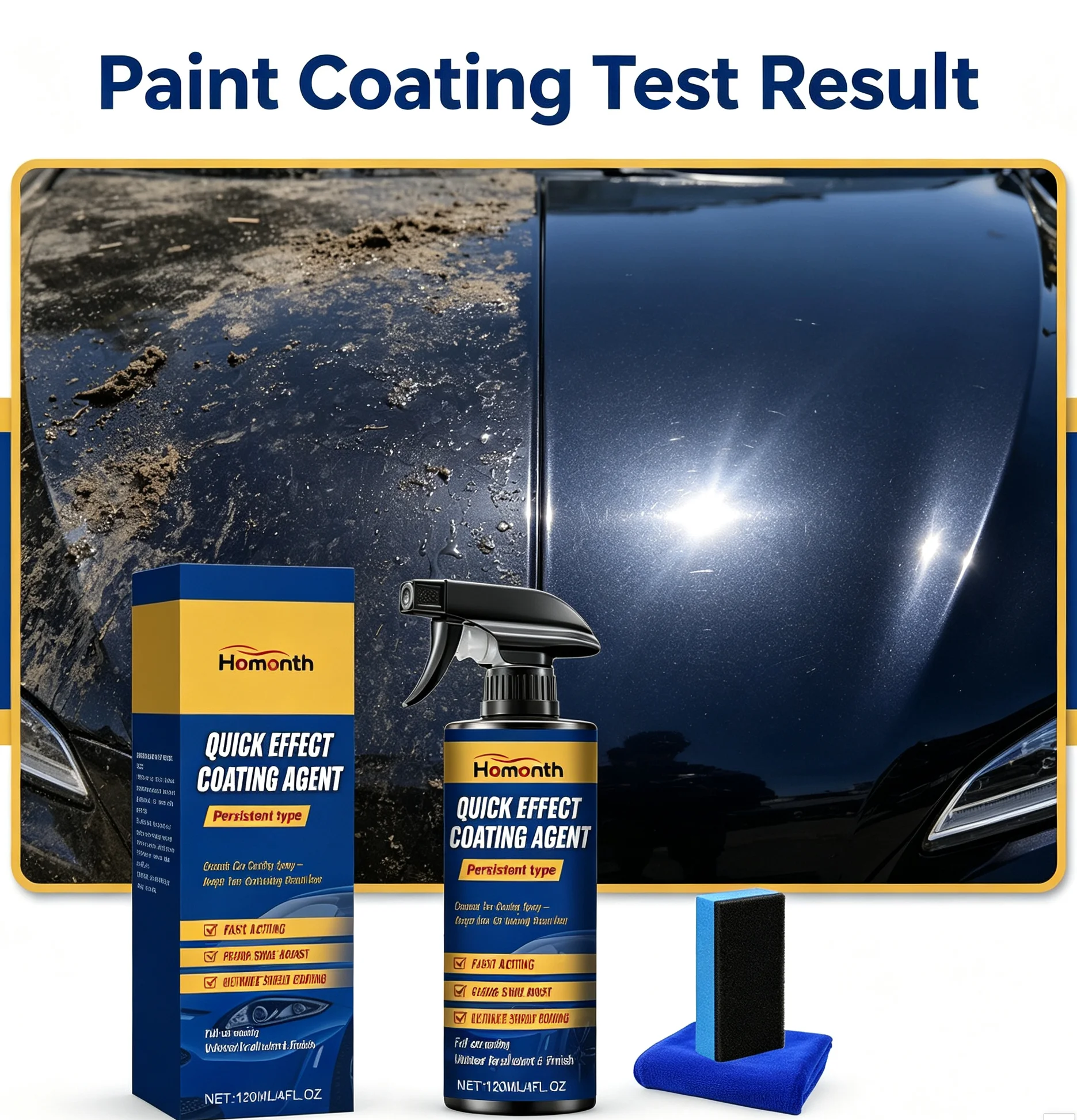 Car Ceramic Coating Spray Nano Hydrophobic Paint Protection Quick Coat Anti Scratch High Gloss Car Polish Wax Auto Detailing