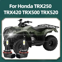 2 uds bombillas LED 34901-HR3-A21 faros para Honda TRX250 TRX420 TRX500 TRX520 izquierda o derecha 12V ATV UTV accesorios 6000K blanco