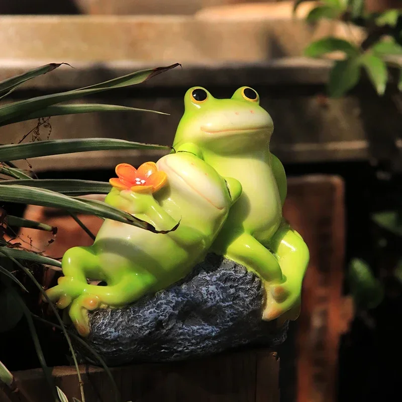 Creative Unique Flower Pot Large Frog Succulent Planter Cute Cartoon Ornament for Home and Outdoor