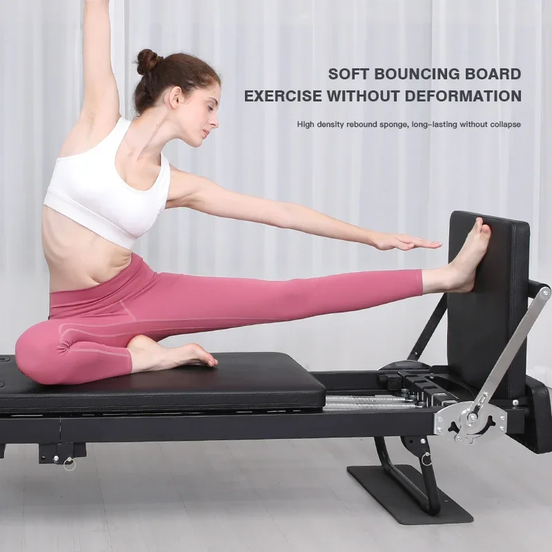 Large Folding Pilates Reformer Equipment Core Yoga Bed Home Fitness Weight Loss 232cm Reformer Pilates Machine