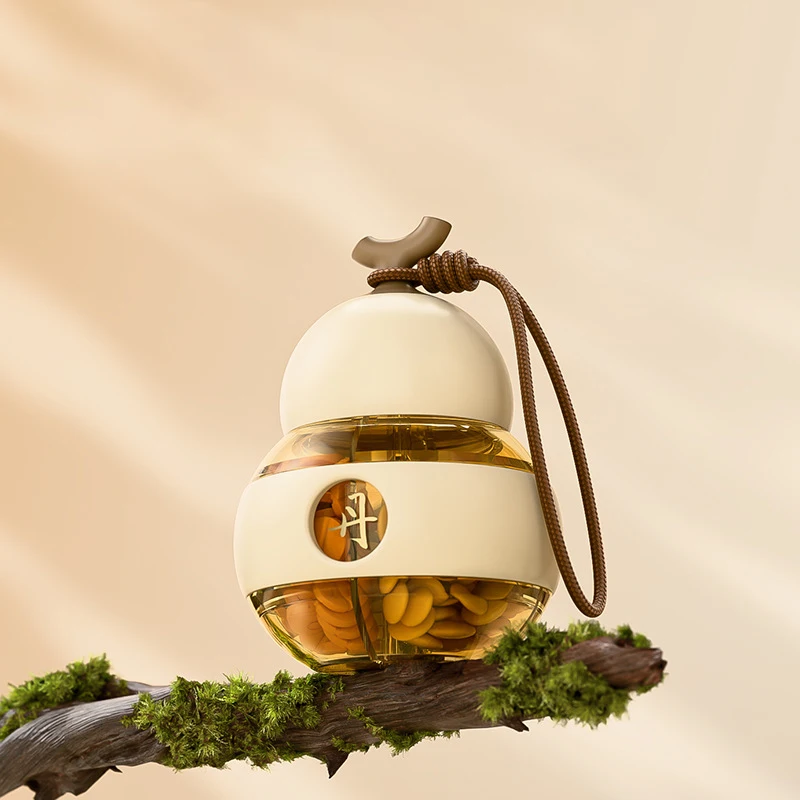 

Portable Mini Gourd Shaped Medicine Box New Model Daily Meal Tablets Storage Organizer Compact Travel-friendly Pill Container