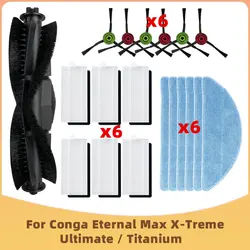 Fit For Cecotec Conga Eternal Pet X-Treme / Ultimate / Titanium / Max Vital Robot Vacuum Main Side Brush Filter Mop Cloths Parts