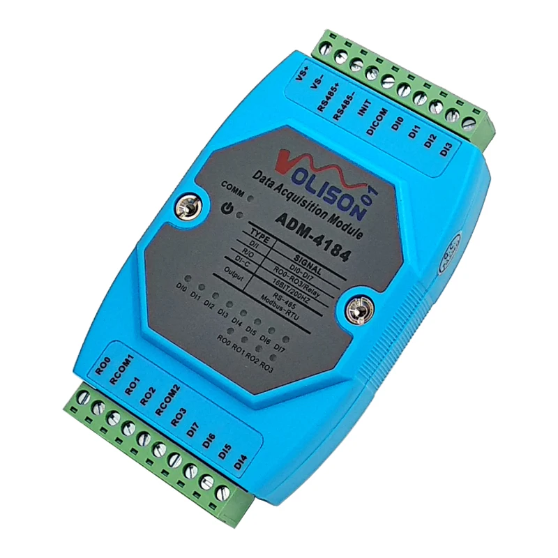 ADM-4184 8 Kanal digitale Daten erfassung, di/do, 4-Wege-Relais kein Ausgangs steuer modul, modbus rs485