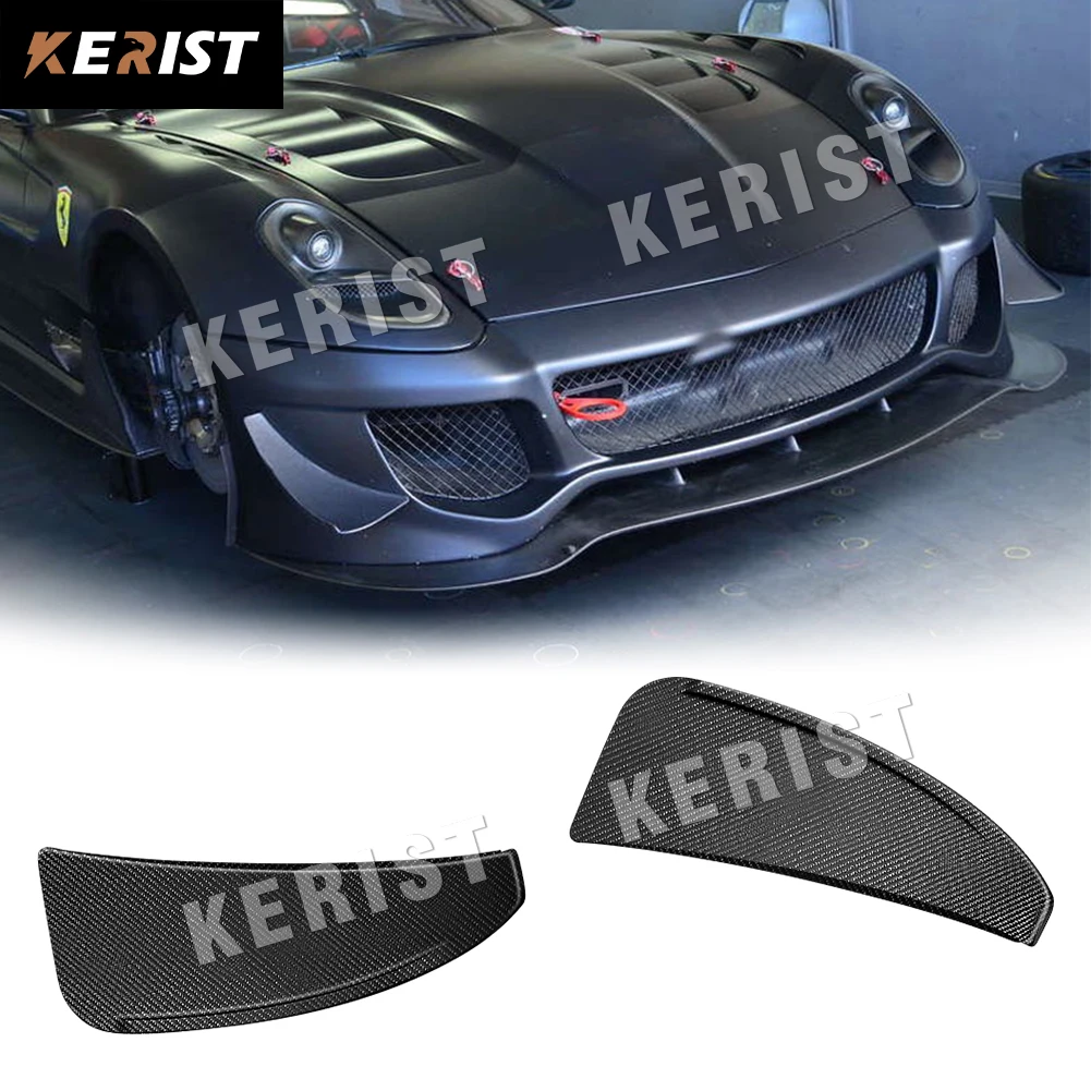 

Carbon Fiber Car Front Canards Fins Splitter For Ferrari 599 Coupe 2006 2007 2008 2009 2010 Tuning