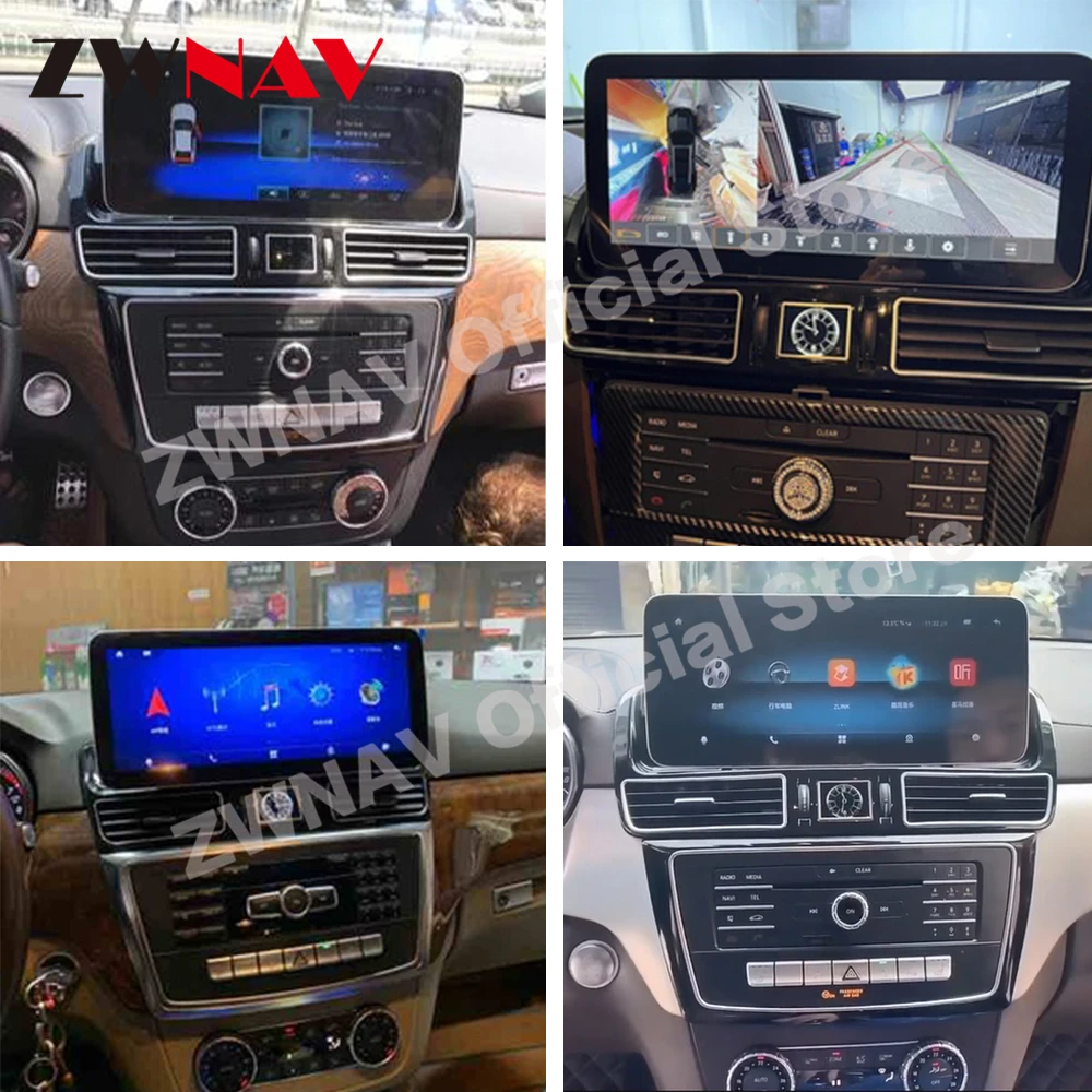 6+128G Carplay Android Multimedia Player For Mercedes Benz GLS GLE 2015 2016 2017 2018 GPS Navigation Radio Car Stereo Head Unit