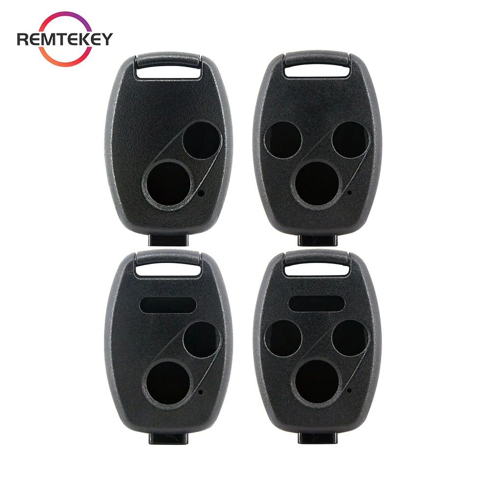 REMTEKEY Car Key Shell Case Remote Fob Cover For HONDA Accord CRV Pilot Civic 2003 2007 2008 2009 2010 2011 2012 2013 2/3 button