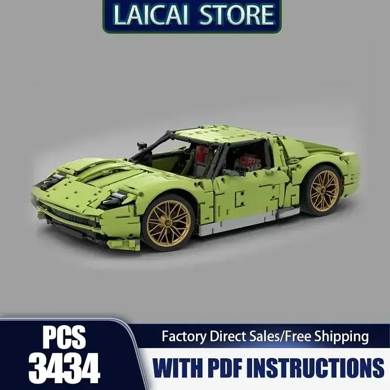 Champion Speed Cars Moc Building Block Modular Concept Sports Car Model Technology Brick DIY Assembly Super Sports Car Toy Gift