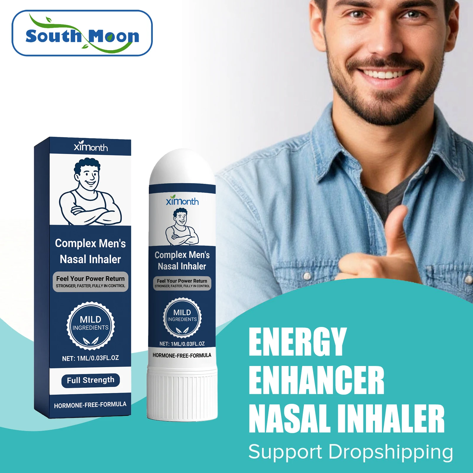 

Men Energy Enhancement Nasal Inhaler Boost Endurance Energizing Level Relief Kidney Deficiency Anti Fatigue Male Kidney Enhancer