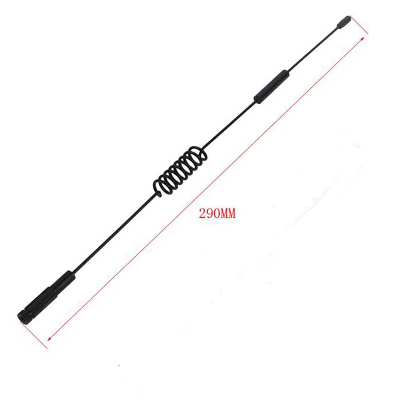 Antena decorativa de Metal para coche teledirigido, dispositivo con control remoto, 1:10, SCX10 90046, TRX4, D90, D110, CC01