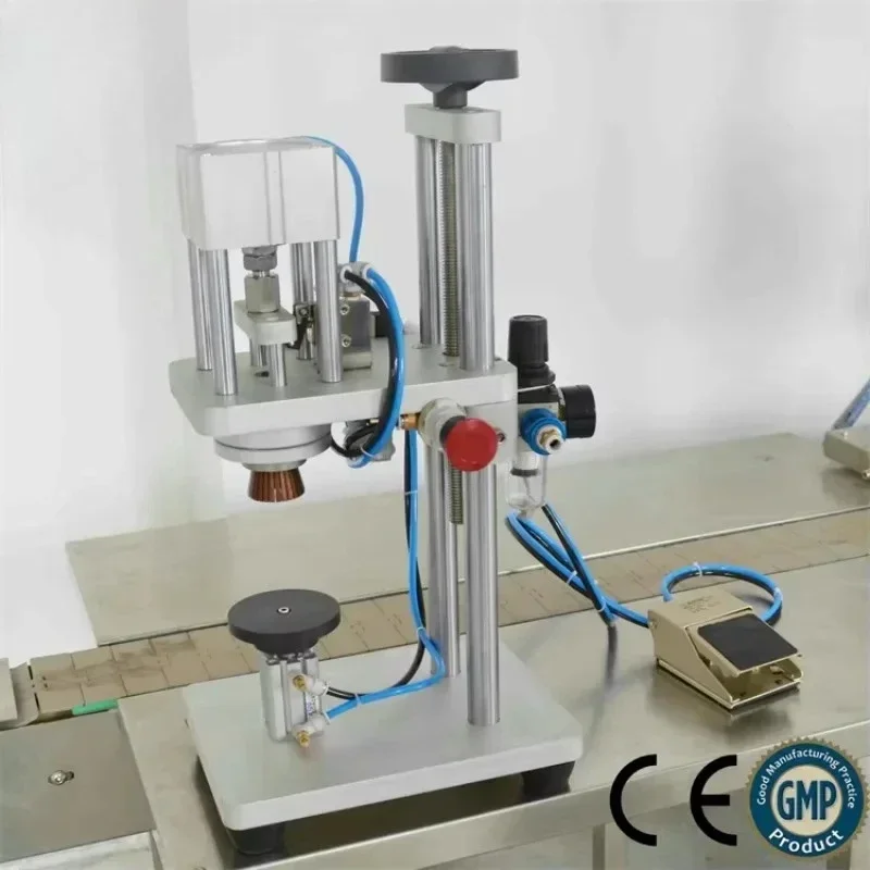 Por Best Bench Spray Pump Glass Bottles Capper Manufacturer Peume Bottle Sealing hine