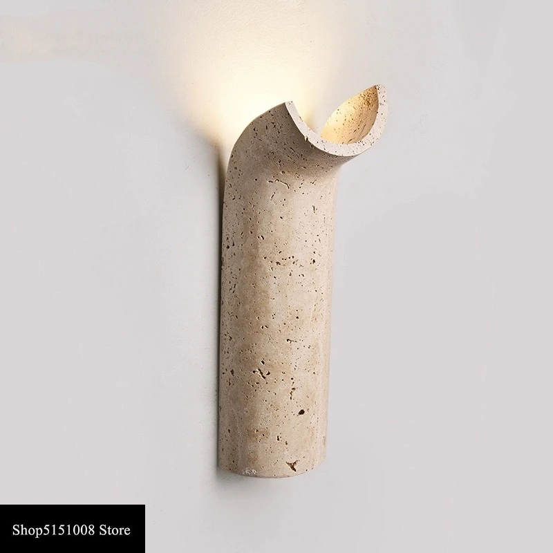 

Middle Ancient Tunnel Stone wall lamp LED Home Decor Living Room Bedroom Retro Wall Art Panel Luxury Staircase Stone Wall light
