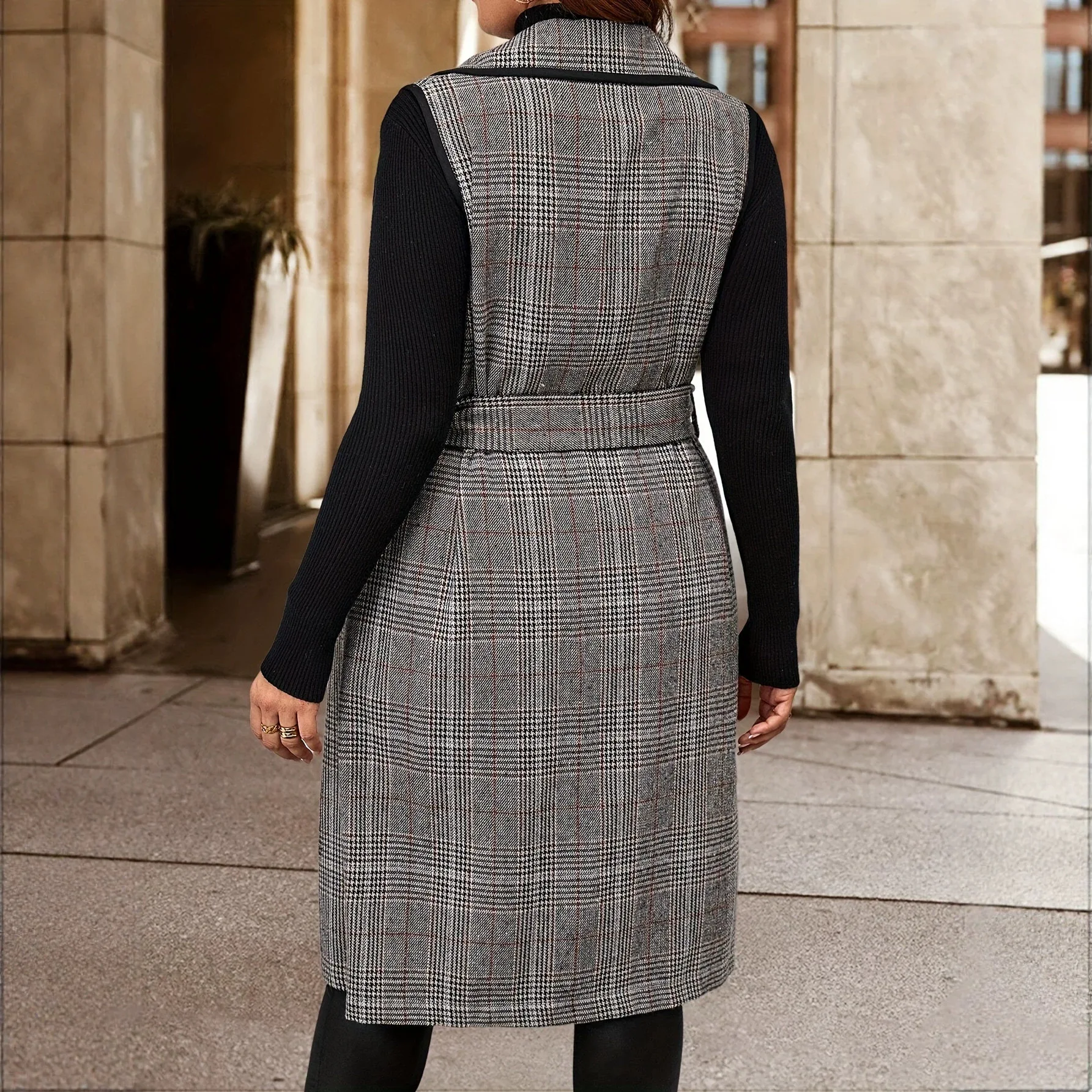 معطف نسائي بدون أكمام بطبعة ها - مراجعة Xl Women'S Fashion وسعره