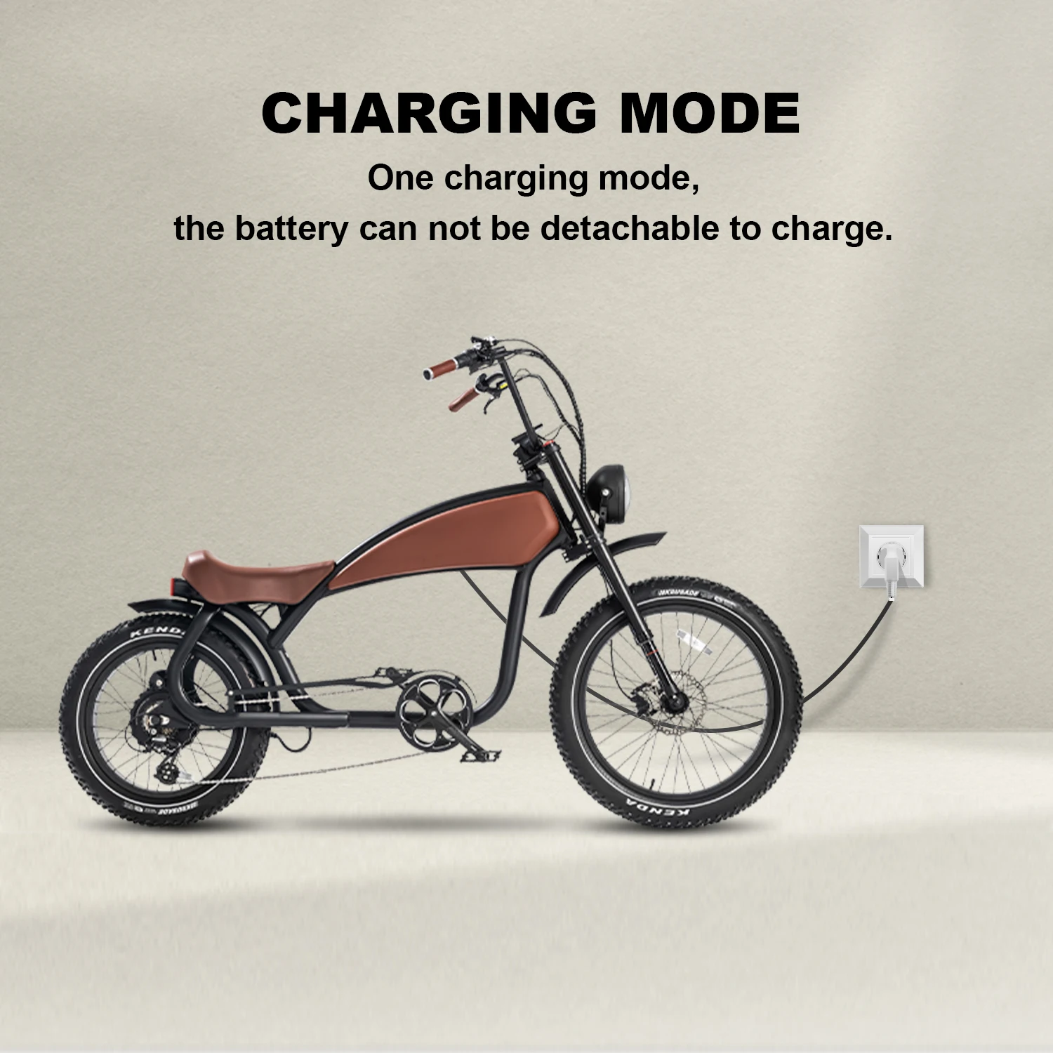 1000W Vintage Electric Bike Retro Style Adult Ebike US Stock Ready to Ship