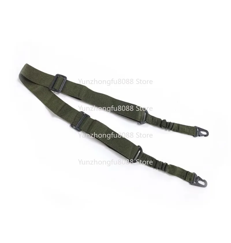 Outdoor Tactical Double Point Training Belt/Multifunctional Nylon Gun Rope Shooting Slingshot Training Hunting Practice