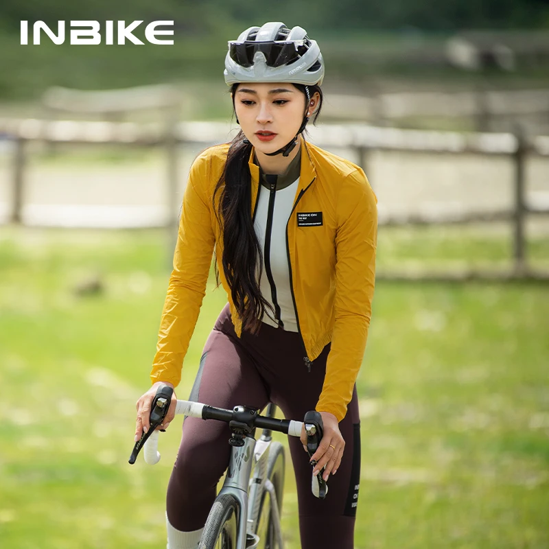 Inbike Windbreaker Women's Jacket Windproof Waterproof Cycling Jackets Lightweight Quick Dry Women's Cycling Jacket