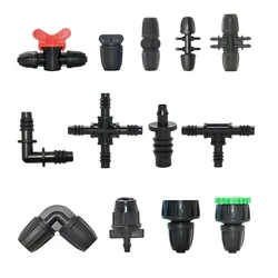 Garden Water Pipe Connector, redutor de mangueira, Tee Elbow End Plug, Drip Irrigation System Fitting, 8, 11 a 4, 7, 3, 5mm, 3/8 