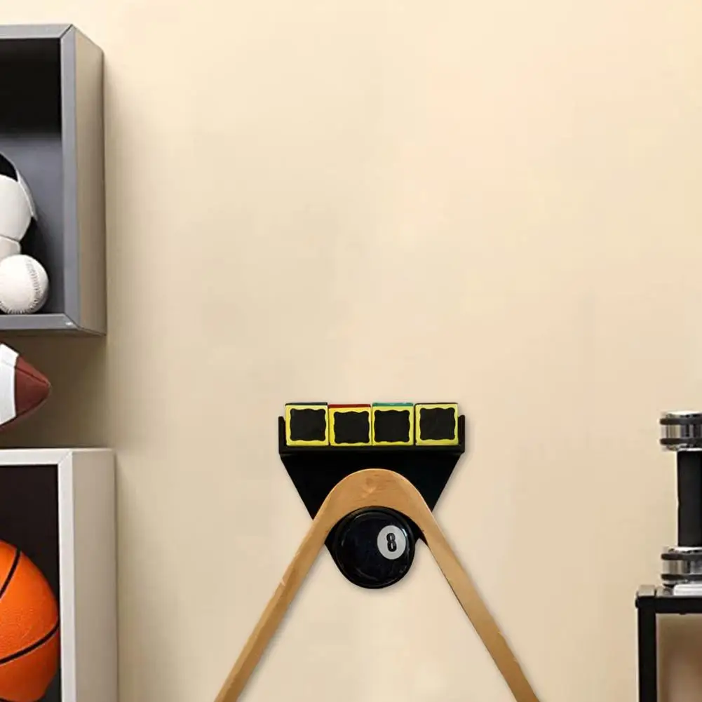Pool Triangle Holder Wall Mount Billiards Chalks Holder 3D Printed Poolroom Billiard Accessories Organizer for Club Billiard Roo